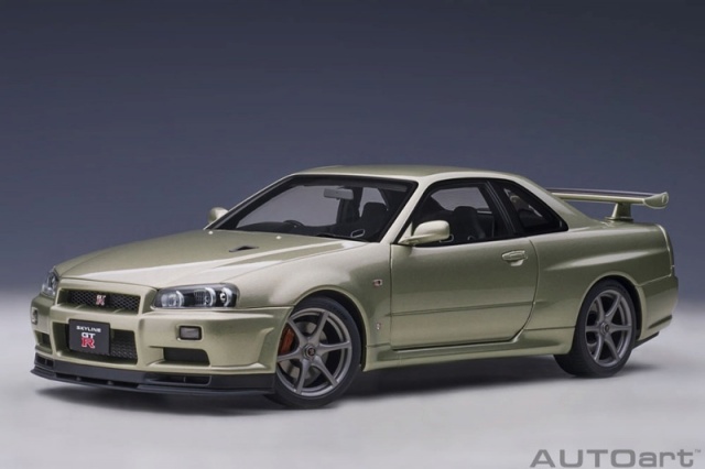 Autoart 1 18 日産 スカイライン Gt R R34 Vスペック Ii ニュル ミレニアムジェイド