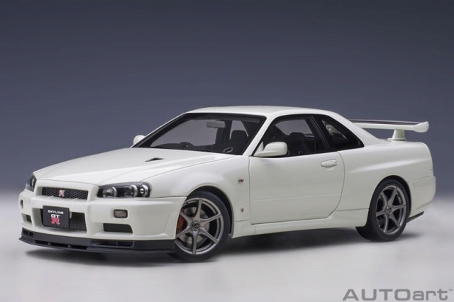Autoart 1 18 日産 スカイライン Gt R R34 Vspecii ホワイトパール
