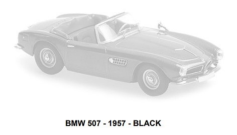 MINICHAMPS 1/43 BMW 507 1957 ブラック　MAXICHAMPSシリーズ