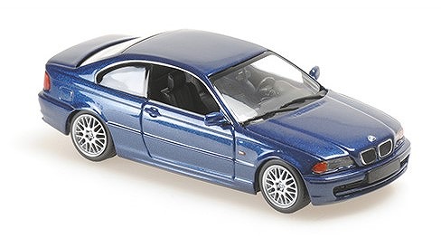 MINICHAMPS 1/43 BMW 3ER クーペ (E46) 1999 ブルーメタリック　MAXICHAMPSシリーズ