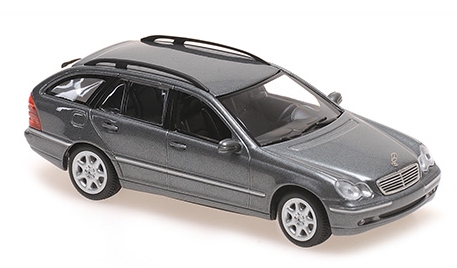 MINICHAMPS 1/43 MercedesBenz C-Class Break 2001 Grey metallic MAXICHAMPSシリーズ