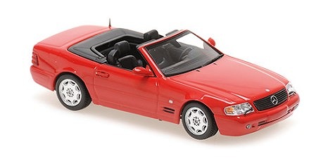 MINICHAMPS 1/43 メルセデス ベンツ SL-クラス (R129) 1999 レッド　MAXICHAMPSシリーズ