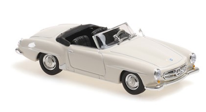 MINICHAMPS 1/43 メルセデスベンツ 190 SL (W121) 1955 ホワイト　MAXICHAMPSシリーズ