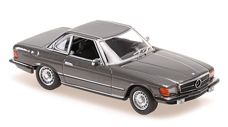 MINICHAMPS 1/43 メルセデスベンツ 350 SL カブリオレ ハードトップ (R107) 1974 グレーメタリック　MAXICHAMPSシリーズ
