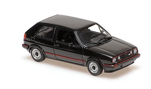 MINICHAMPS 1/43 フォルクスワーゲン ゴルフ II 2-ドア GTI 16V 1985 ブラックメタリック (MAXICHAMPS)