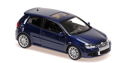 MAXICHAMPS 1/43 フォルクスワーゲン ゴルフ V R32 -2005- ブルーメタリック