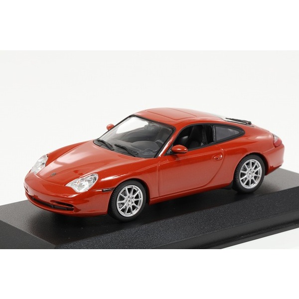 【ミニチャンプス】 1/43 ポルシェ 911 クーペ （2001） オレンジレッドメタリック ※MAXICHAMPS シリーズ
