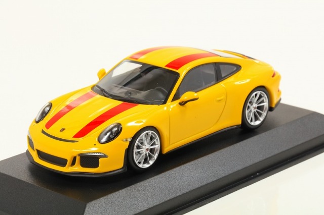 MINICHAMPS 1/43 ポルシェ 911 R 2016 イエロー ※MAXICHAMPSシリーズ