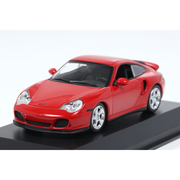 【ミニチャンプス】 1/43 ポルシェ 911 ターボ (996) 1999 レッド ※MAXICHAMPSシリーズ