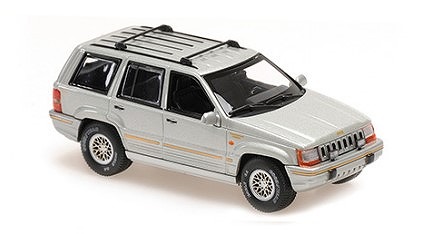 MINICHAMPS 1/43 ジープ グランド チェロキー 1995 シルバー　MAXICHAMPSシリーズ