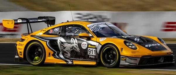 Spark 1/43 Porsche 911 GT3R No.911 Absolute Racing 6th Bathurst 12H 2025 A. Picariello - A. Guven - M. Campbell