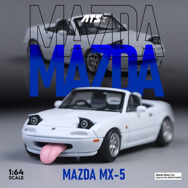 <予約 2026/5月発売予定> ATS Models 1/64 Mazda MX-5 ホワイト