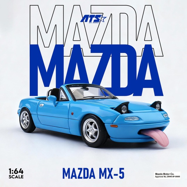 <予約 2026/5月発売予定> ATS Models 1/64 Mazda MX-5 ブルー