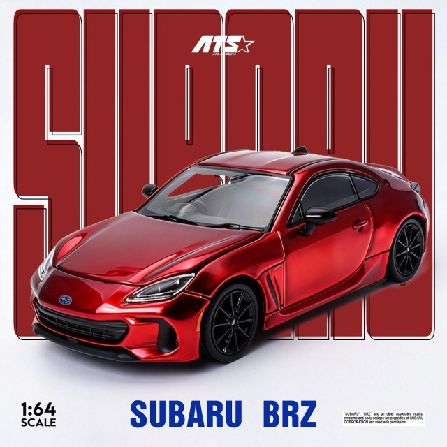 <予約 2026/6月発売予定> ATS Models 1/64 Subaru BRZ メタリックレッド