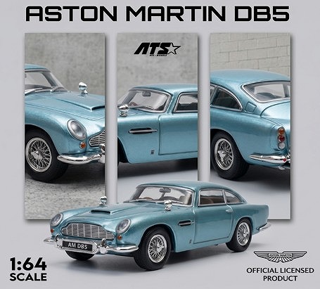 <予約 2026/8月発売予定> ATS-MODELS 1/64 Aston Martin DB5 カリビアンパールブルーメタリック