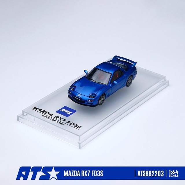 <予約 2027/1月発売予定> ATS-MODELS 1/64 MAZDA RX7 FD3S メタリックブルー