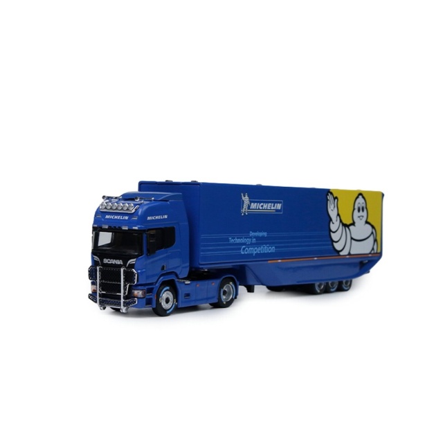 <予約 2027年3月以降発売予定> ATS-MODELS 1/64 Scania 500 R ガルウイングコンテナトラック Michelin