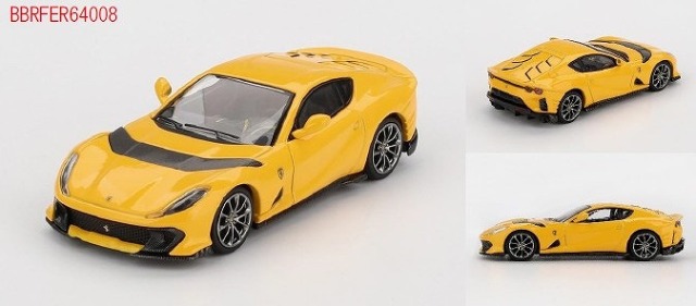 BBR 1/64 フェラーリ 812 コンペティション Giallo Modena（イエロー）