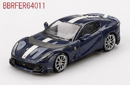 BBR 1/64 フェラーリ 812 コンペティション Blu Tour De France