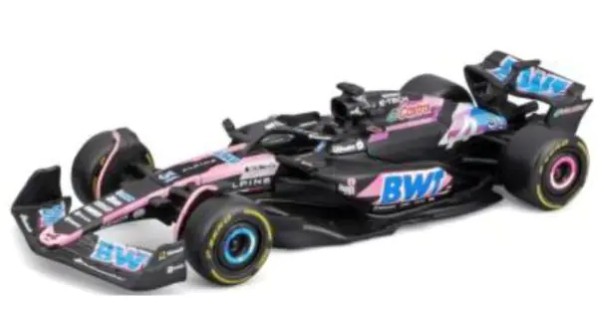 Burago 1/43 BWT アルピーヌ F1チーム A524 (2024) No,31 E.オコン ヘルメット付 (クリアケース)