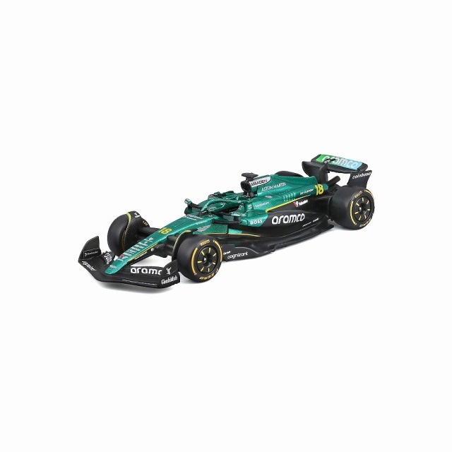 BURAGO 1/43 アストン マーティン アラムコ F1チーム AMR25 2025 オーストラリア GP No,18 L.ストロール ドライバー付