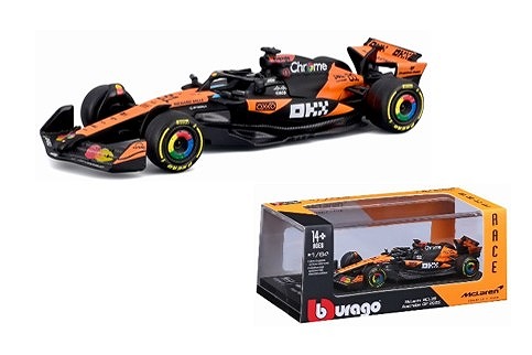 <予約 2026/4月下旬発売予定> BURAGO 1/64 マクラーレン F1チーム MCL39 オーストラリアGP 2025 No,81 O.ピアストリ クリアケース/ドライバー無
