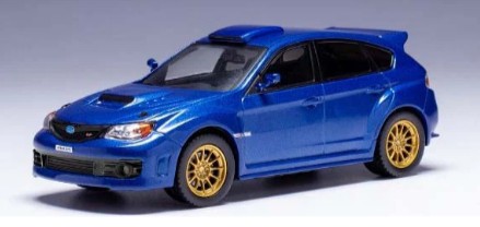 ixo 1/43 スバル インプレッサ WRX Sti 2009 ブルー カスタム