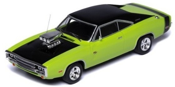 <予約 2026/6月発売予定> ixo 1/43 ダッジ チャージャー 1970 グリーン/ブラック