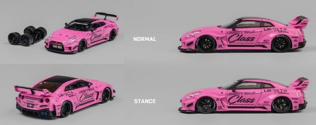 CM-MODEL 1/64 Nissan LB-WORKS GT35RR ピンク