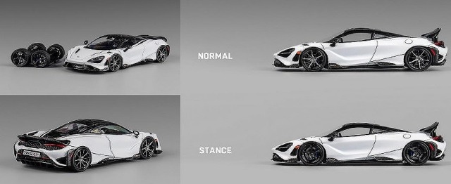 CM-MODEL 1/64 McLaren 765LT ホワイト/カーボンフード