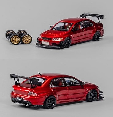 CM-MODEL 1/64 Mitsubishi ランサー エボリューション IX レッドメタリック