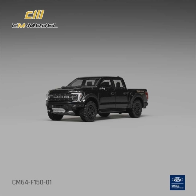 <予約 2027年3月以降発売予定> CM-MODEL 1/64 Ford F-150 ラプター アゲートブラックメタリック