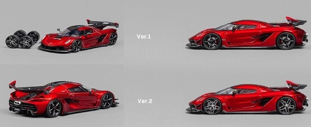CM-MODEL 1/64 Koenigsegg ジェスコ アタック チェリーレッドメタリック