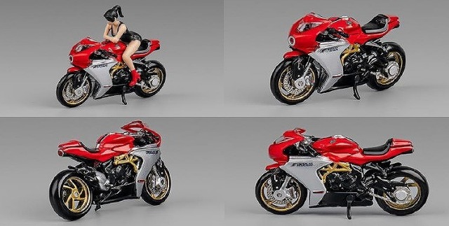 CM-MODEL 1/64 MVアグスタ Superveloce 800 レッド ショーガール付属