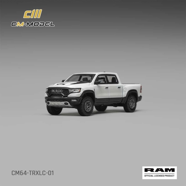 <予約 2027年3月以降発売予定> CM-MODEL 1/64 Dodge 2024 ラム 1500 TRX Final Edition ホワイト