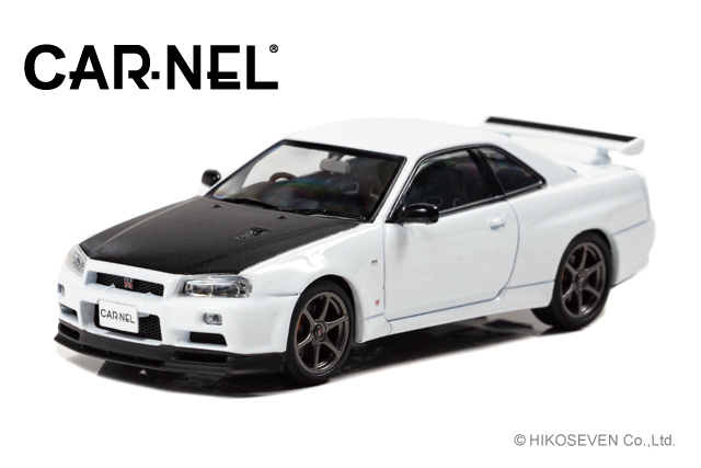 CARNEL 1/43 日産 スカイライン GT-R VspecII N1 (BNR34) 2000 White *限定500台