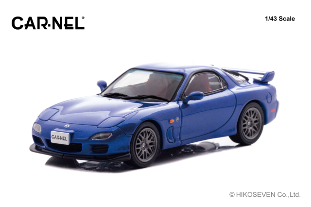 CARNEL 1/43 マツダ RX-7 Spirit R Type A (FD3S) 2002 Innocent Blue Mica Limited 300pcs
