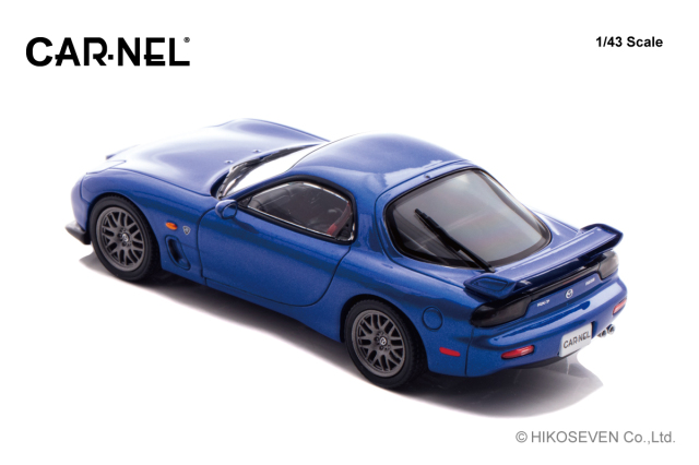 CARNEL 1/43 マツダ RX-7 Spirit R Type A (FD3S) 2002 Innocent Blue