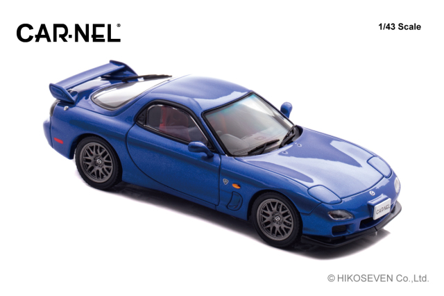 CARNEL 1/43 マツダ RX-7 Spirit R Type A (FD3S) 2002 Innocent Blue