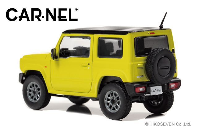 CARNEL 1/43 スズキ ジムニー XC (JB64W) 2018 Kinetic Yellow