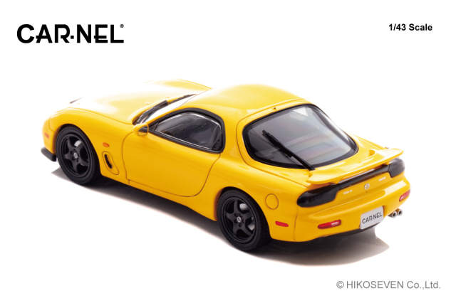 CARNEL 1/43 マツダ RX-7 Type RS-R (FD3S) 1997 Sunburst Yellow