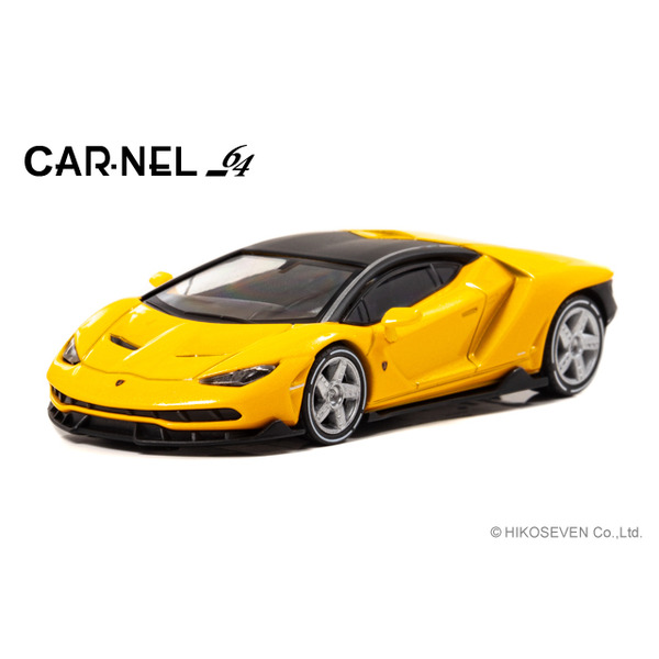 【CARNEL】 1/64 Lamborghini Centenario (Yellow Pearl)　限定999台