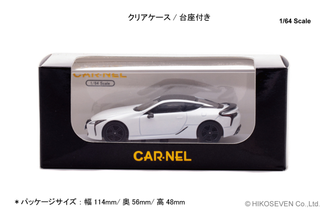 CARNEL 1/64 レクサス LC500 “AVIATION” 2021 White Nova Glass Flake