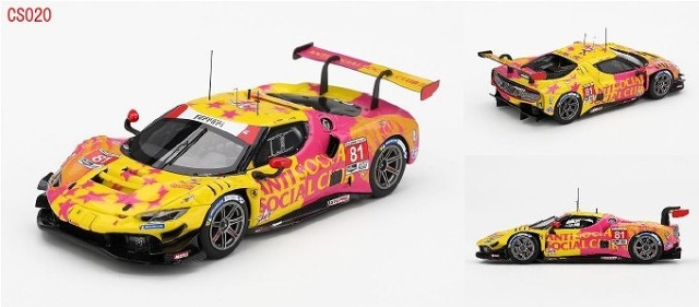<予約 2026/7月発売予定> BBR 1/43 フェラーリ 296 GT3 IMSA ラグナ・セカ 2025#81 Dragon Speed