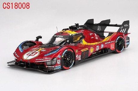 <予約 2025/11月以降発売予定> BBR 1/18 フェラーリ 499P WEC カタール 1812km 2025 3位入賞車#51 Ferrari AF Corse