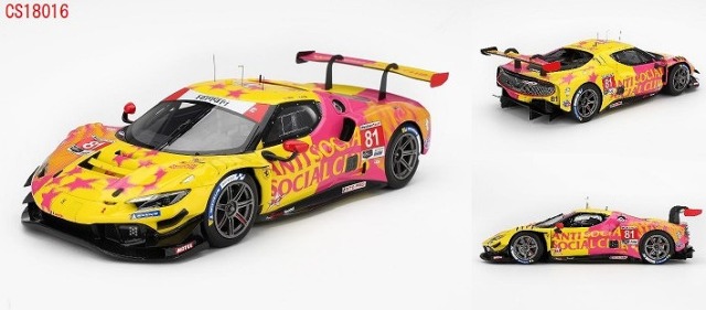 <予約 2026/7月発売予定> BBR 1/18 フェラーリ 296 GT3 IMSA ラグナ・セカ 2025#81 Dragon Speed