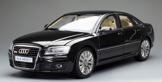 <予約 2026/11月発売予定> DICO 1/18 アウディ A8 D3 W12 ブラック