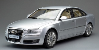 <予約 2026/11月発売予定> DICO 1/18 アウディ A8 D3 W12 シルバー