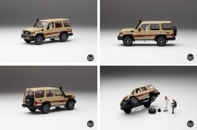 GCD 1/64 トヨタランドクルーザー70 アラブ仕様 Diecasttalk特注品