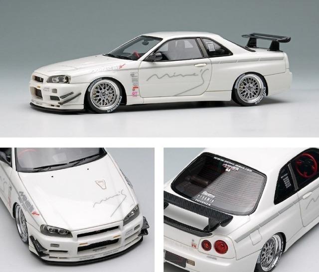 <予約 2026/7月発売予定> EIDOLON 1/43 マインズスカイラインGT-R (BNR34) V-spec N1 (BBSホイール) Time Attack in USA(限定150台)